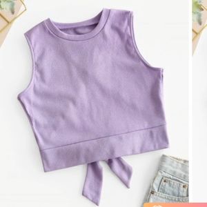 Sleeveless Crop Wrap